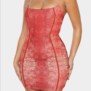 Pretty little things snake skin dress